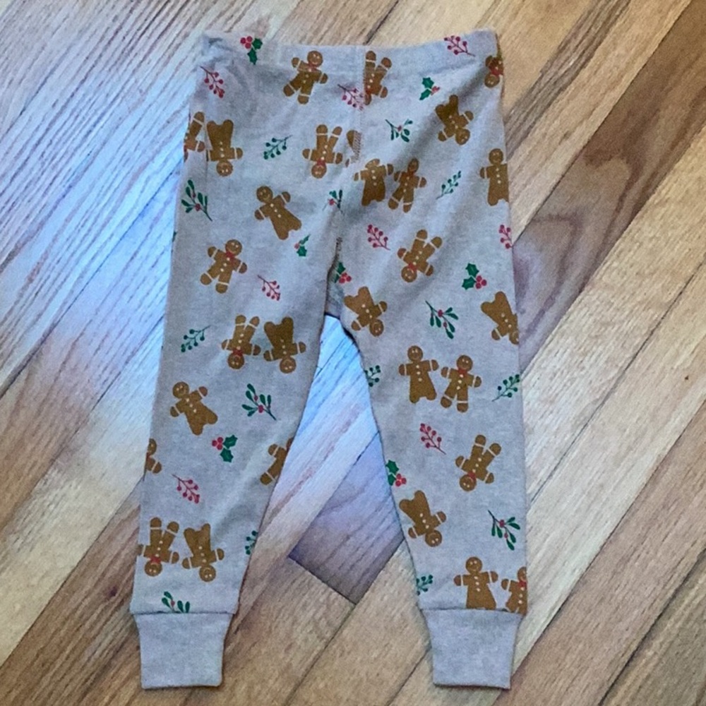 PACT organic cotton gingerbread pajama set size 2t - Picture 5 of 8